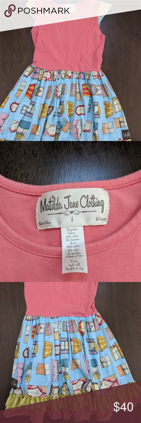 Matilda Jane Dress 6 Good Hart Symons Window Rare Jane Dress Matilda Jane Clothes Design