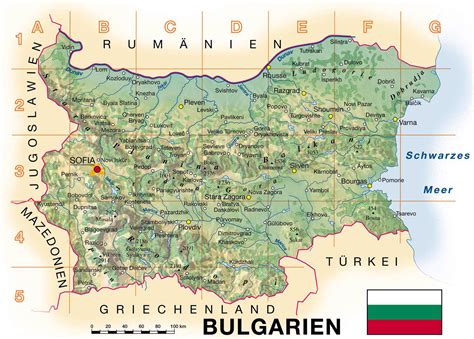 Карта болгарии на русском языке с городами подробная 88 фото