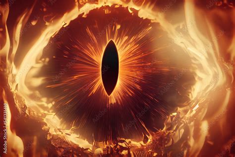Concept Art Illustration Of All Seeing Eye Of Sauron From Lord Of The