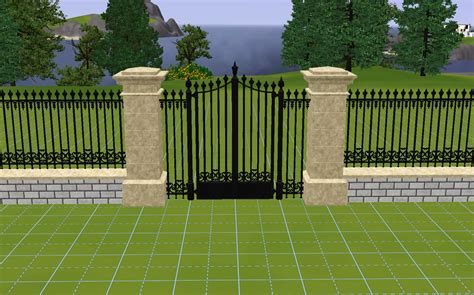 Mod The Sims Wrought Iron Gate And Fences