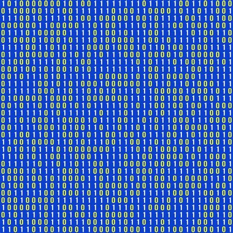 Binary Code Background Seamless Pattern Included — Stock Vector