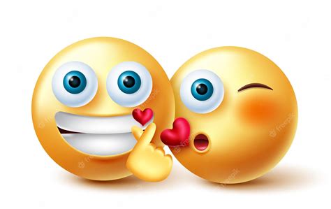 Premium Vector Emoji Couple Emoji Vector Design Inlove 3d Emojis