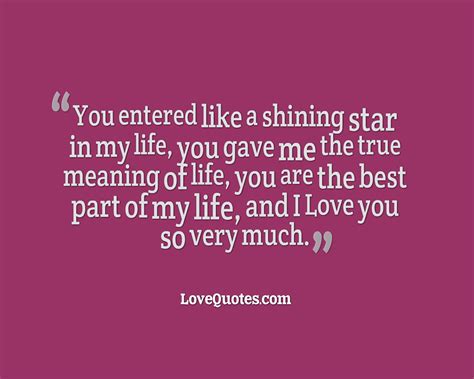 A Shining Star Love Quotes