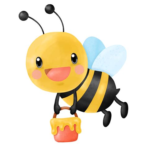 Honey Bee Watercolor Clipart 9347336 Png