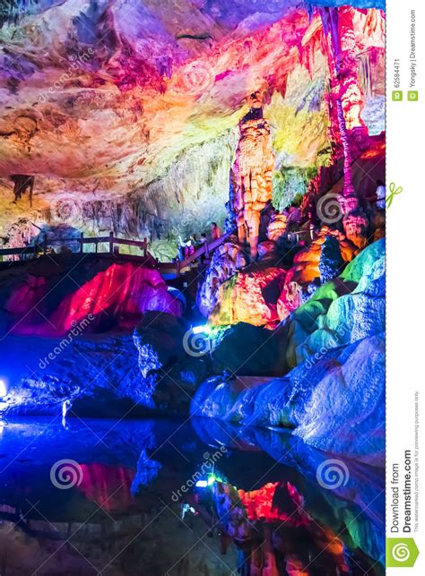Dripstone Cave Reed Flute Cave Editorial Photo Image Of China Rock
