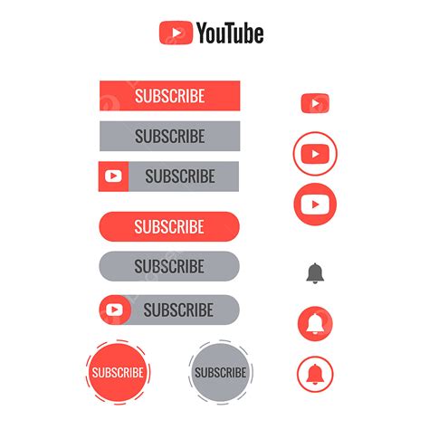 Logo Youtube Subscribe Button And Bell Icon Png Editing