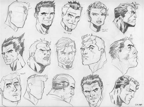 First 100 Heads Jim Lee Style Men Jim Lee Art Jim Lee Comic Face