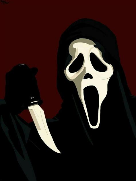 Ghostface Artprint Horror Movie Icons Scream Movie Horror Art
