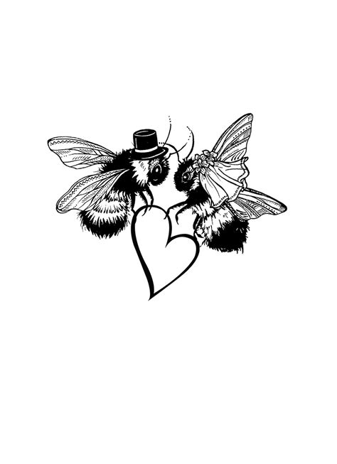 Wedding Bees Card Scribbler