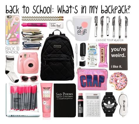 Whats In My Backpack Middle School Supplies School Kit Middle