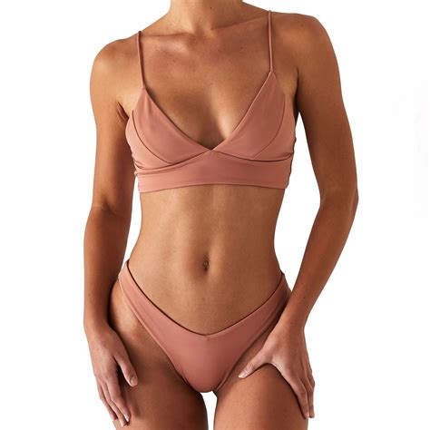 Karcher 2pcs Sexier Women Summer Bikini Swimwear Bikini Set Bra Tie