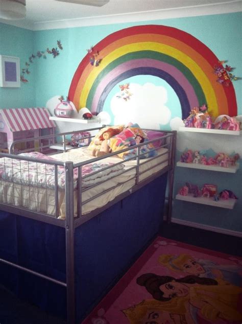 Pin By Heather Thompson Chan On Fun Stuff Girls Rainbow Bedroom