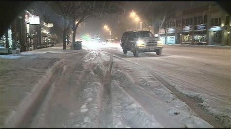 Plows Hit Roads As Several Inches Of Snow Fall