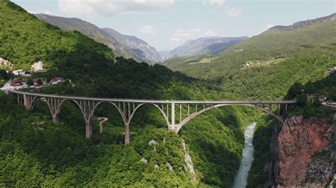 Aerial View Footage Of Durdevica Tara Arc Stock Footage Sbv 338294122