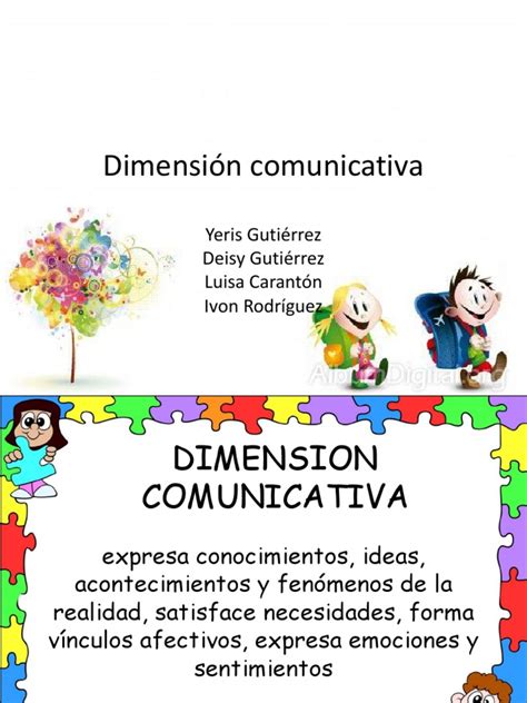 Dimensión Comunicativa Pptx Diapositivas Pdf