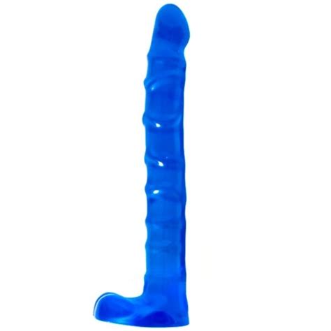 Raging Hard Ons Slimline Cobalt Blue Jellie Ballsy 9 Sex Toys And Adult Novelties Adult Dvd