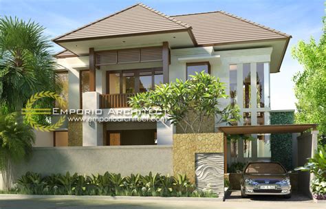 Desain villa mini baja ringan ukuran 4x6 : Desain Rumah Villa Bali 2 Lantai Ibu Rhona Yunita di Bali