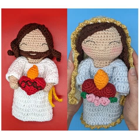 Pdf Patterns Only Sacred Heart Of Jesus Doll And Immaculate Heart Of