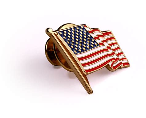 American Flag 10k Gold Lapel Pin