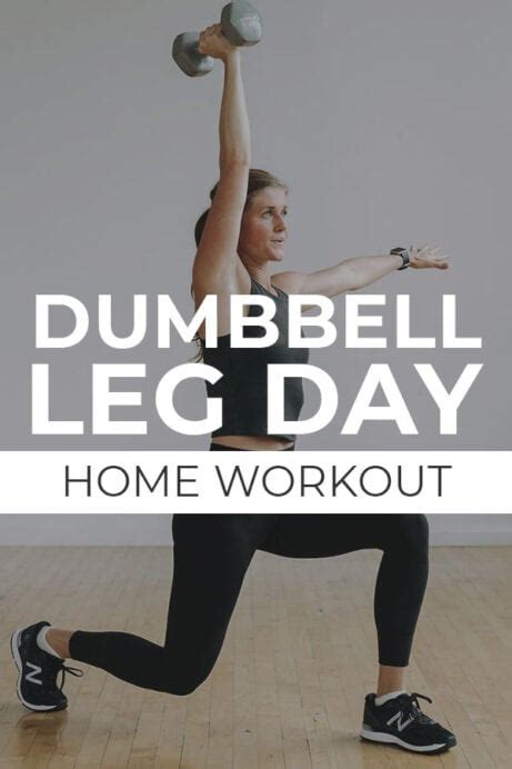 Minute Dumbbell Leg Workout Video Nourish Move Love