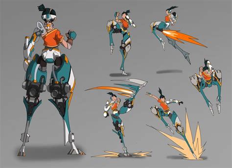 An Image Of Some Character Designs For The Game Overwatch