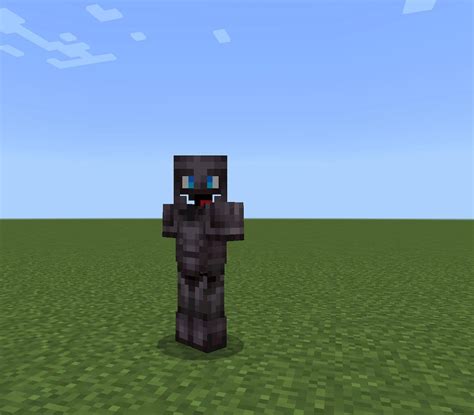 Invisible In My Netherite Skin Minecraft Skin For Bedrock Etsy