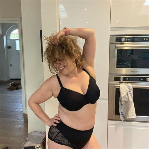 Nadia Sawalha Strips To Underwear To Bare Unedited Curves In Empowering