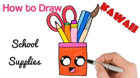 How To Draw School Supplies Cute And Easy Stuff Back To School