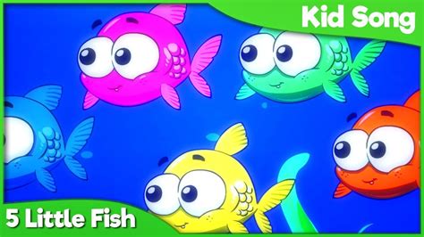 Five Little Fish Kid Songs 🎣 Educational Countdown Song For Babies