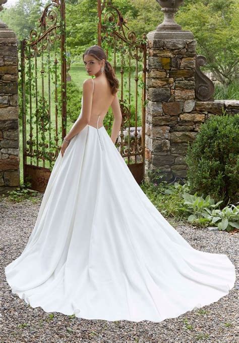 Pacifica Peau De Soie Wedding Gown 5706 Size 12 Ivoryhoney Pierres