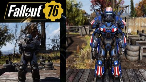 Fallout 76 Liberty Prime Power Armor Skins Showcase Youtube