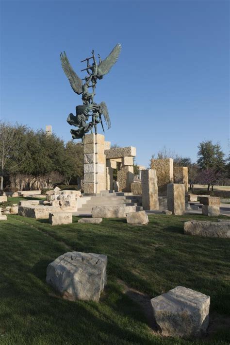 The Jacobs Dream Sculpture At Abilene Christian University In