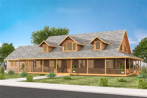 4 Bed Country Home Plan With A Fabulous Wrap Around Porch 35437gh