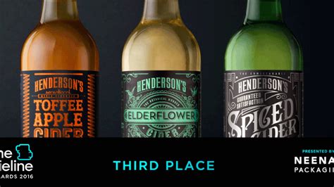 The Dieline Award 2016 Hendersons Cider Redesign Sand Creative