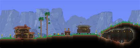 A Small Early Game Spawn Area I Built Rterraria