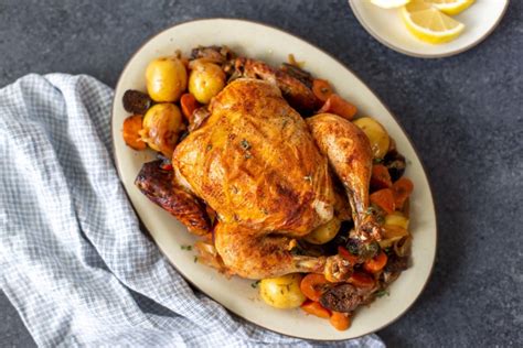 Turn bag to coat chick. Instant Pot Whole Chicken with Figs & Veggies | Valley Fig ...