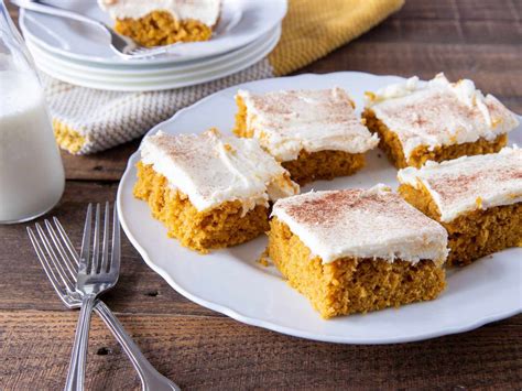 Pumpkin Bars With Cream Cheese Frosting Recipe