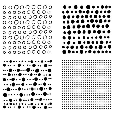 Premium Vector Black And White Circles And Dots Seamless Pattern