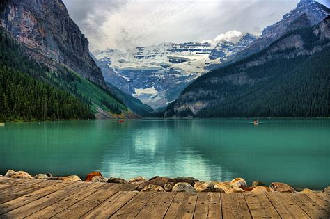 Hd Wallpaper Photography Of Calm Water Near Mountain At Daytime Lake