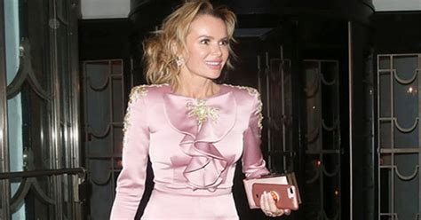Amanda Holden Oozes Sex Appeal In Racy Thigh High Satin Daily Star