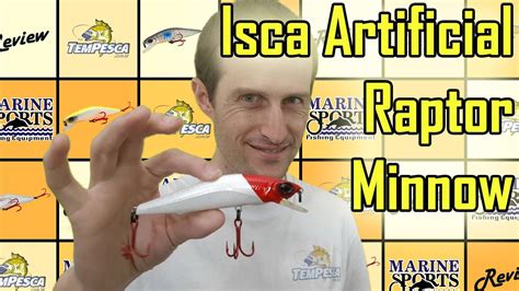 isca artificial raptor minnow marine sports youtube