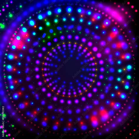 Shining Neon Disco Background For Disco Bannerneon Shining Dots