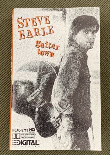 Cassette Steve Earle Guitar Town Mca 1986 Digital Recording