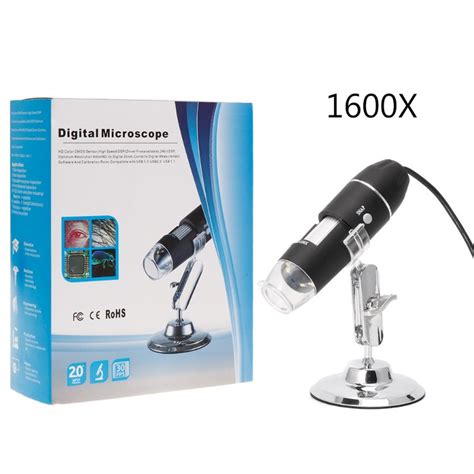 1600x usb microscope numérique caméra endoscope 8l grandado
