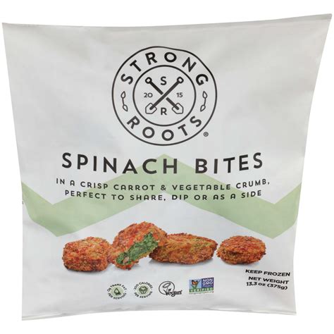 Strong Roots Spinach Bites 17 Count 13 22 Oz Walmart Com