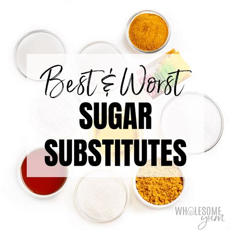 Sugar Substitutes Best Healthy And Keto Sweeteners Wholesome Yum