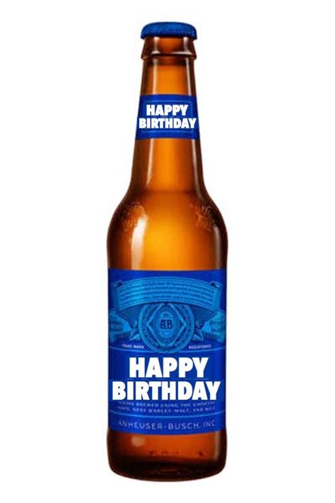 Beer Happy Birthday Edible Cake Topper Etsy