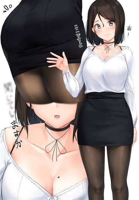 anti 0324 original commentary highres translated 1girl arm at side ass ass focus