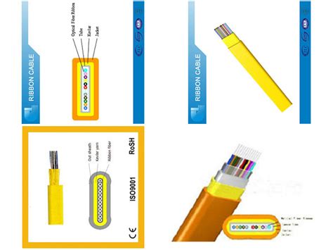 High Density Compact Sm 24 Strand Lszh Indoor Ribbon Fiber Optic Cable