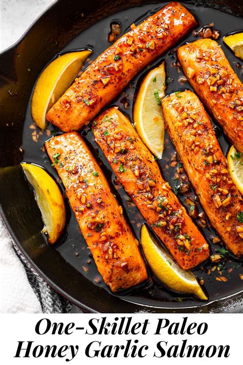 This Simple 20 Minute Honey Garlic Salmon Is Made In One Skillet And